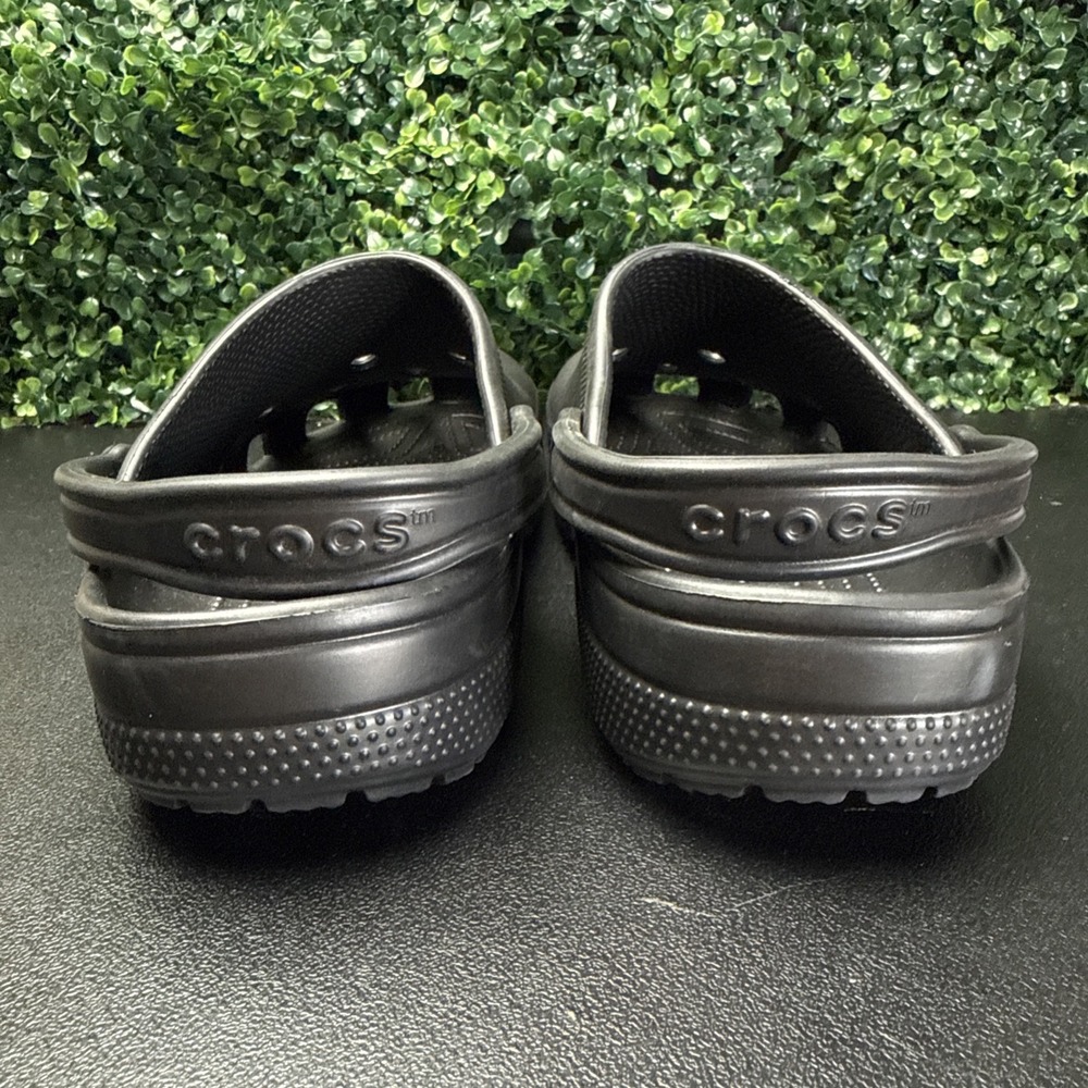 CROCS Classic Black UNISEX Men's Ultra Light Water-Friendly Sandals Size 13 - Picture 5 of 9